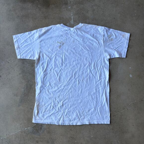 VTG 90S CAJUN STYLE SEX POSITIONS T-SHIRT FUNNY HUMOR GRAPHIC MENS LARGE STAINS - Picture 3 of 7